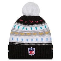 Bonnet à revers et pompon NFL Crucial Catch 2025 des Pittsburgh Steelers de New Era pour femme
