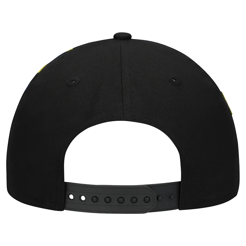 Women's New Era  Black Pittsburgh Steelers  Stardom A-Frame 9FORTY Adjustable Hat