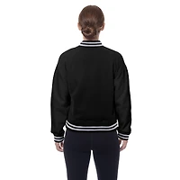 Veste polaire noire à boutons-pression pour femme New Era des Pittsburgh Steelers