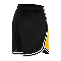 Short en maille Sport Classics New Era doré/noir pour femme des Pittsburgh Steelers
