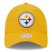 Casquette réglable New Era Gold Pittsburgh Steelers Main Core Classic 2.0 9TWENTY pour femme