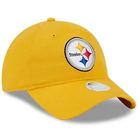 Casquette réglable New Era Gold Pittsburgh Steelers Main Core Classic 2.0 9TWENTY pour femme
