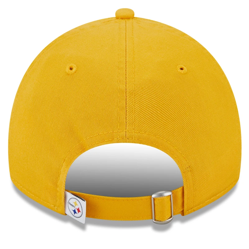 Casquette réglable New Era Gold Pittsburgh Steelers Main Core Classic 2.0 9TWENTY pour femme