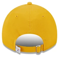 Casquette réglable New Era Gold Pittsburgh Steelers Main Core Classic 2.0 9TWENTY pour femme