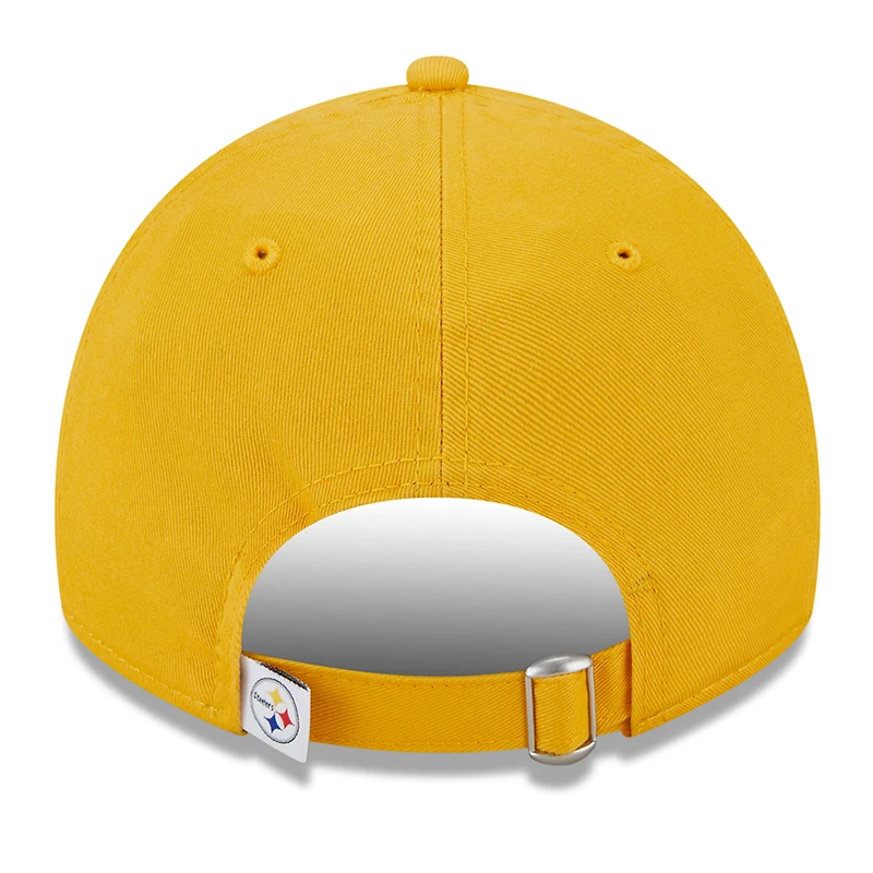 Casquette ajustable Main Core Classic 2.0 9TWENTY dorée des Pittsburgh Steelers de New Era pour femme