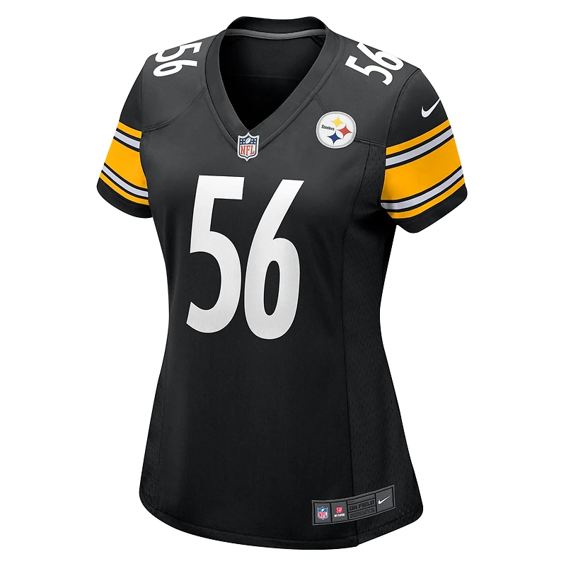 Maillot de match Nike Alex Highsmith noir des Steelers Pittsburgh pour femme