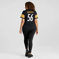 Maillot de match Nike Alex Highsmith noir des Steelers Pittsburgh pour femme