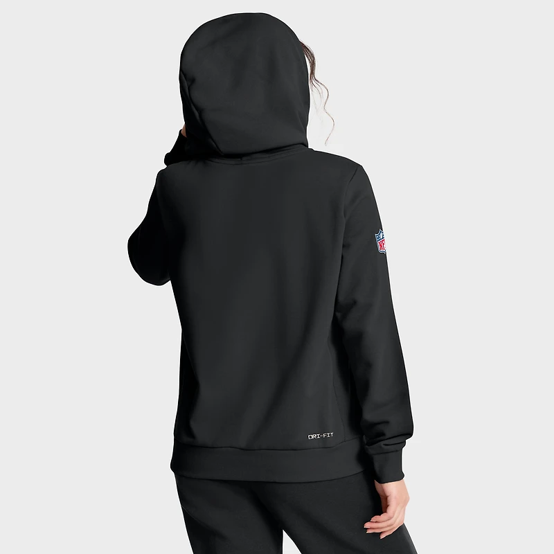 Sweat à capuche Nike gris Pittsburgh Steelers 1933 Sideline Standard Issue Dri-FIT pour femme