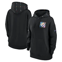 Sweat à capuche pour femme Nike Pittsburgh Steelers 2023 NFL Crucial Catch Club noir