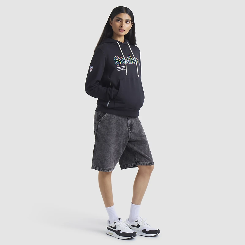 Sweat à capuche Nike noir pour femme Pittsburgh Steelers NFL Crucial Catch 2025 Sideline Dri-FIT
