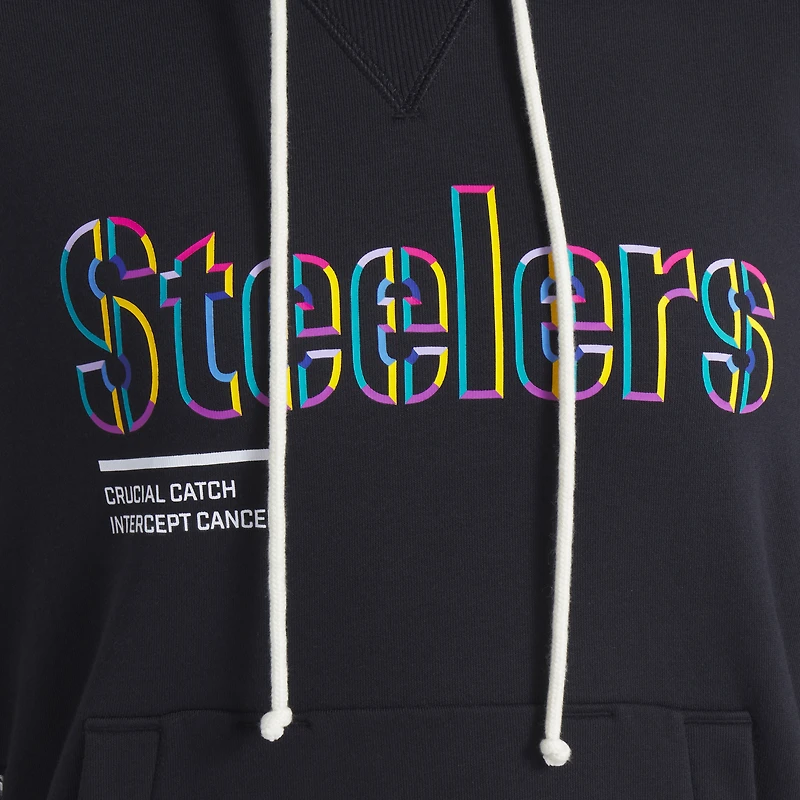Sweat à capuche Nike noir pour femme Pittsburgh Steelers NFL Crucial Catch 2025 Sideline Dri-FIT