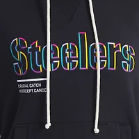 Sweat à capuche Nike noir pour femme Pittsburgh Steelers NFL Crucial Catch 2025 Sideline Dri-FIT