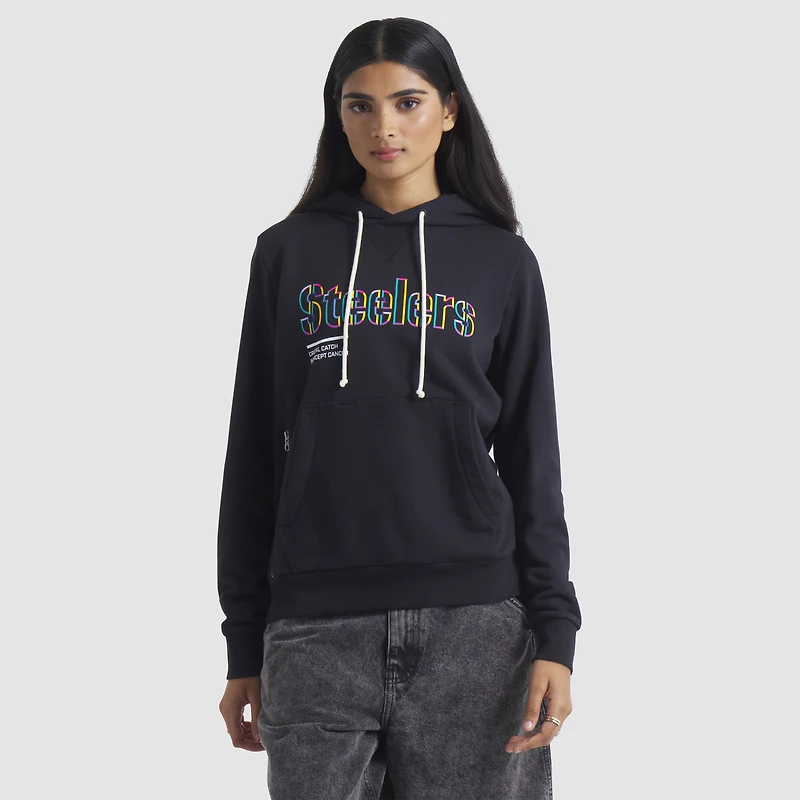 Sweat à capuche Nike noir pour femme Pittsburgh Steelers NFL Crucial Catch 2025 Sideline Dri-FIT