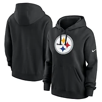 Sweat à capuche en polaire Nike Pittsburgh Steelers Club pour femme, noir