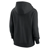 Sweat à capuche en polaire Nike Pittsburgh Steelers Club pour femme, noir