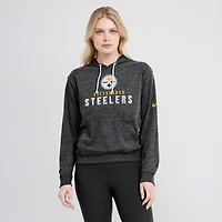 Women's Nike  Black Pittsburgh Steelers Lightweight Gym Vintage Pullover Hoodie
