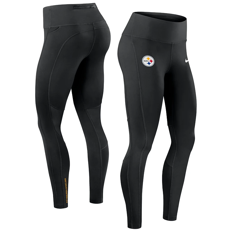 Legging Nike noir Pittsburgh Steelers Primetime Epic Fast Dri-FIT pour femme