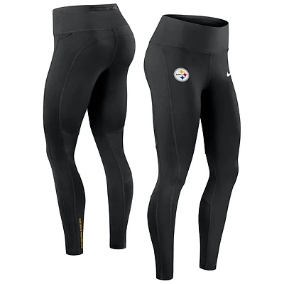 Women's Nike Black Pittsburgh Steelers Primetime Epic Fast Dri-FIT Leggings