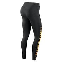 Women's Nike Black Pittsburgh Steelers Primetime Yard Line Leggings