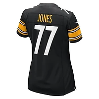 Maillot de match Nike Broderick Jones pour femme, noir, Pittsburgh Steelers
