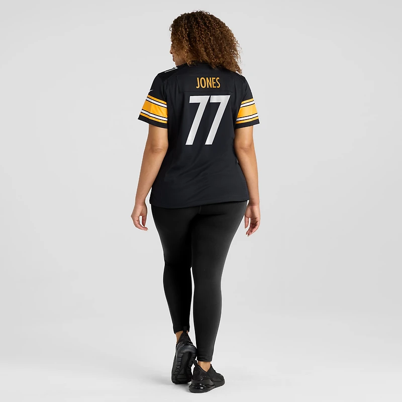 Maillot de match Nike Broderick Jones pour femme, noir, Pittsburgh Steelers