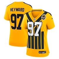 Women's Nike Cameron Heyward Gold Pittsburgh Steelers Alternate 1933 Throwback Game Jersey