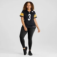 Maillot Nike Corliss Waitman noir pour femme des Steelers de Pittsburgh