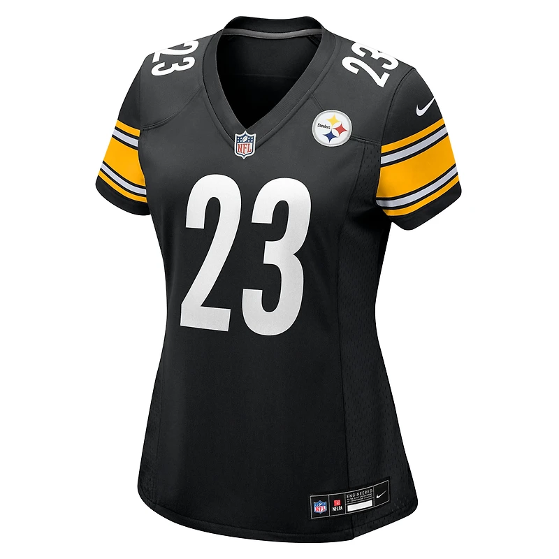 Maillot Nike Darius Slay noir pour femme des Pittsburgh Steelers
