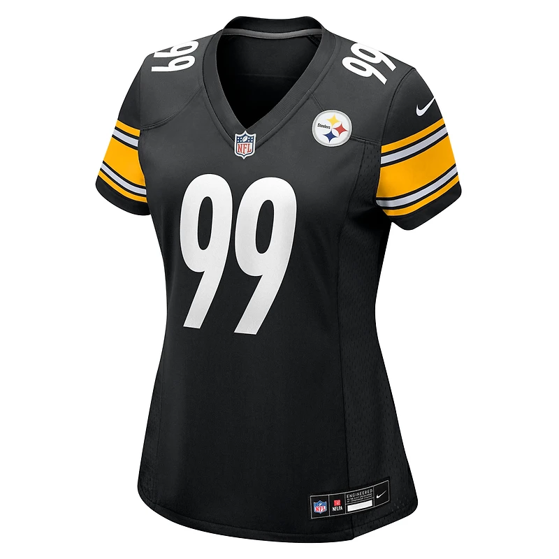 Maillot Nike Derrick Harmon noir pour femme des Pittsburgh Steelers