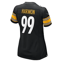 Maillot Nike Derrick Harmon noir pour femme des Pittsburgh Steelers