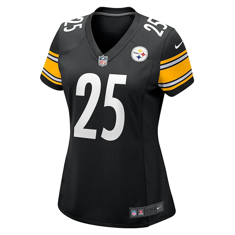 Maillot Nike DeShon Elliott noir pour femme des Steelers de Pittsburgh