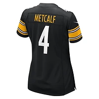 Women's Nike DK Metcalf  Black Pittsburgh Steelers Team Game Jersey