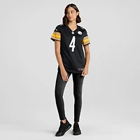 Maillot Nike DK Metcalf noir pour femme, équipe des Pittsburgh Steelers