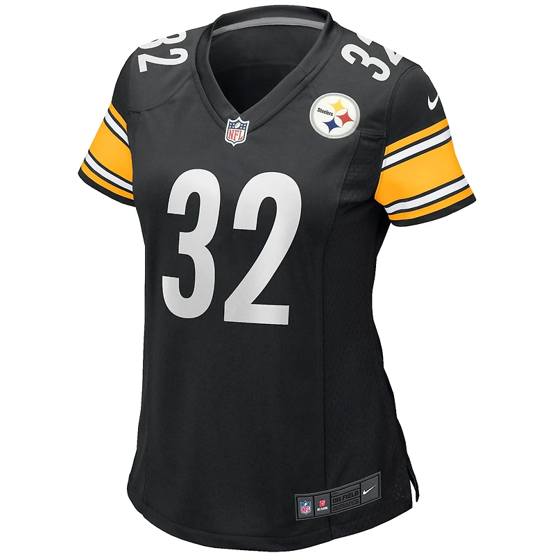 Maillot de joueur retraité Nike Franco Harris pour femme, noir, Pittsburgh Steelers, Game