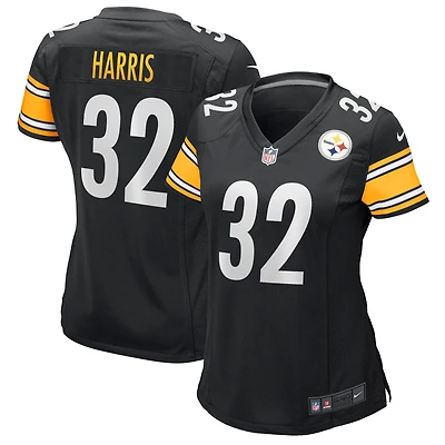 Maillot de joueur retraité Nike Franco Harris pour femme, noir, Pittsburgh Steelers, Game