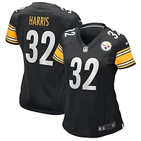 Maillot de joueur retraité Nike Franco Harris pour femme, noir, Pittsburgh Steelers, Game