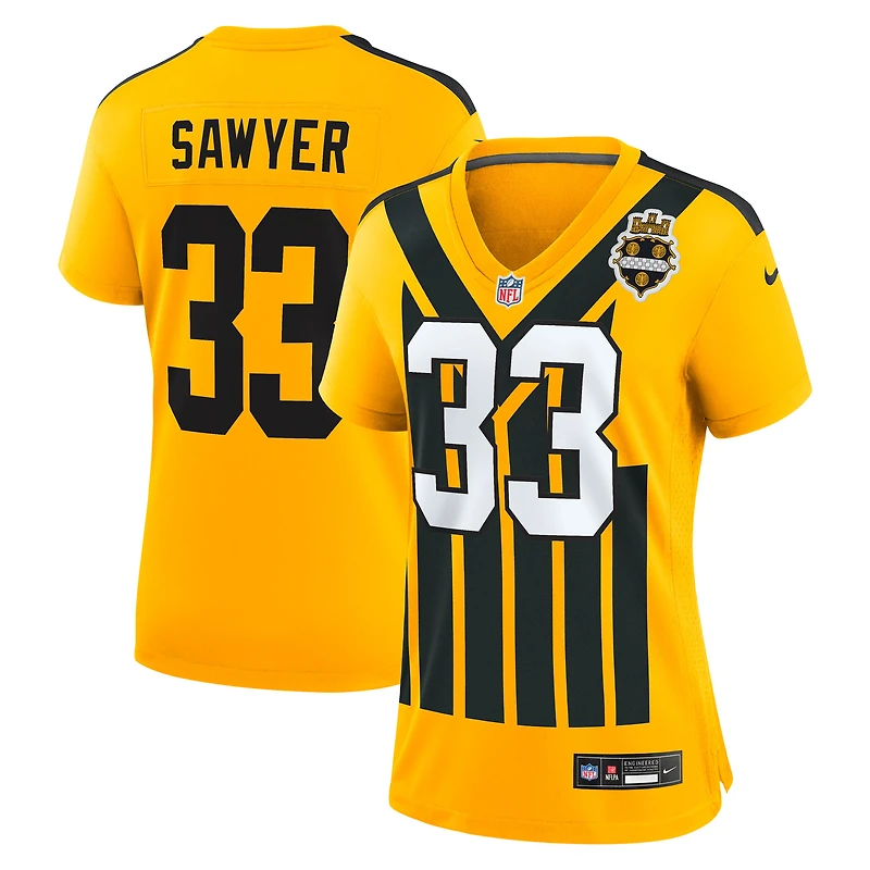 Women's Nike Jack Sawyer Black Pittsburgh Steelers Team Game Jersey