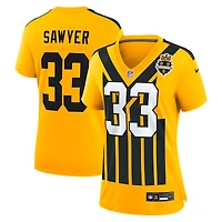 Women's Nike Jack Sawyer  Black Pittsburgh Steelers Team Game Jersey