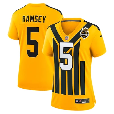 Women's Nike Jalen Ramsey Gold Pittsburgh Steelers Alternate 1933 Throwback Game Jersey