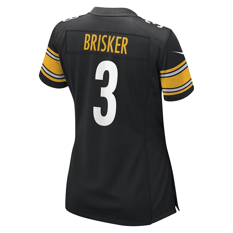 Women's Nike Jaquan Brisker Black Pittsburgh Steelers Team Game Jersey