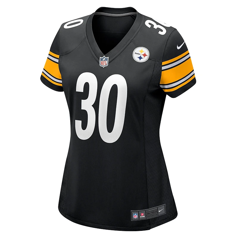 Women's Nike Jaylen Warren Black Pittsburgh Steelers Game Player Jersey