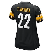 Women's Nike Juan Thornhill  Black Pittsburgh Steelers Team Game Jersey