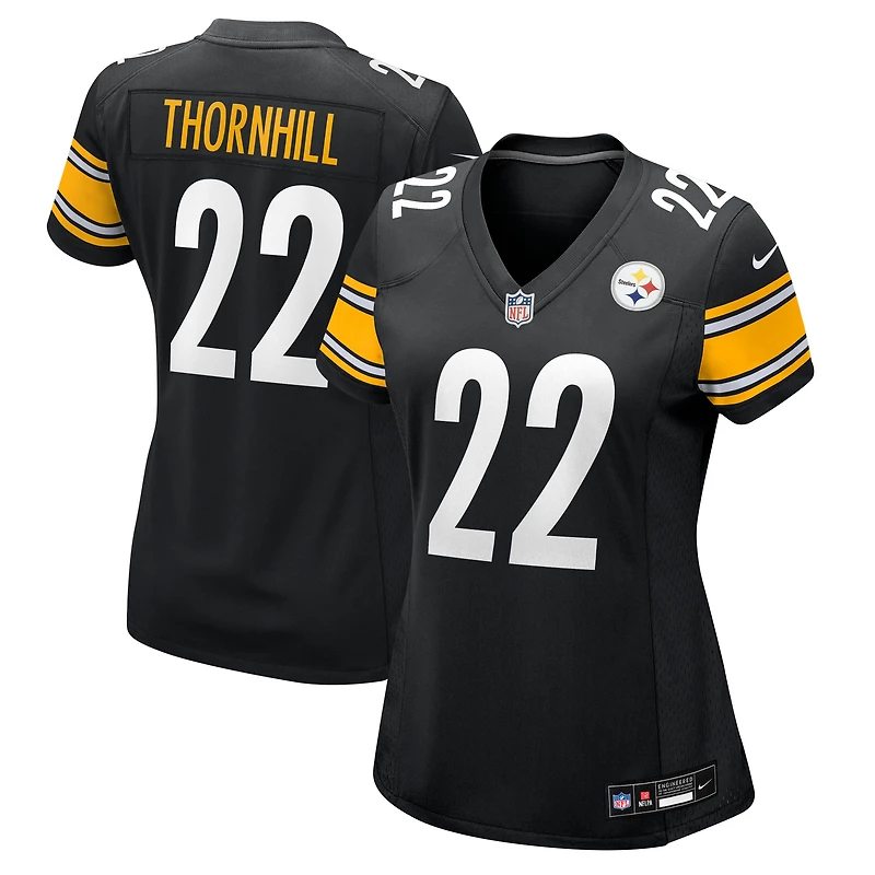 Women's Nike Juan Thornhill Black Pittsburgh Steelers Team Game Jersey