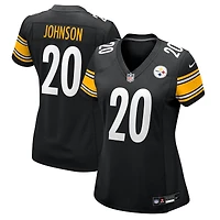 Women's Nike Kaleb Johnson  Black Pittsburgh Steelers Team Game Jersey