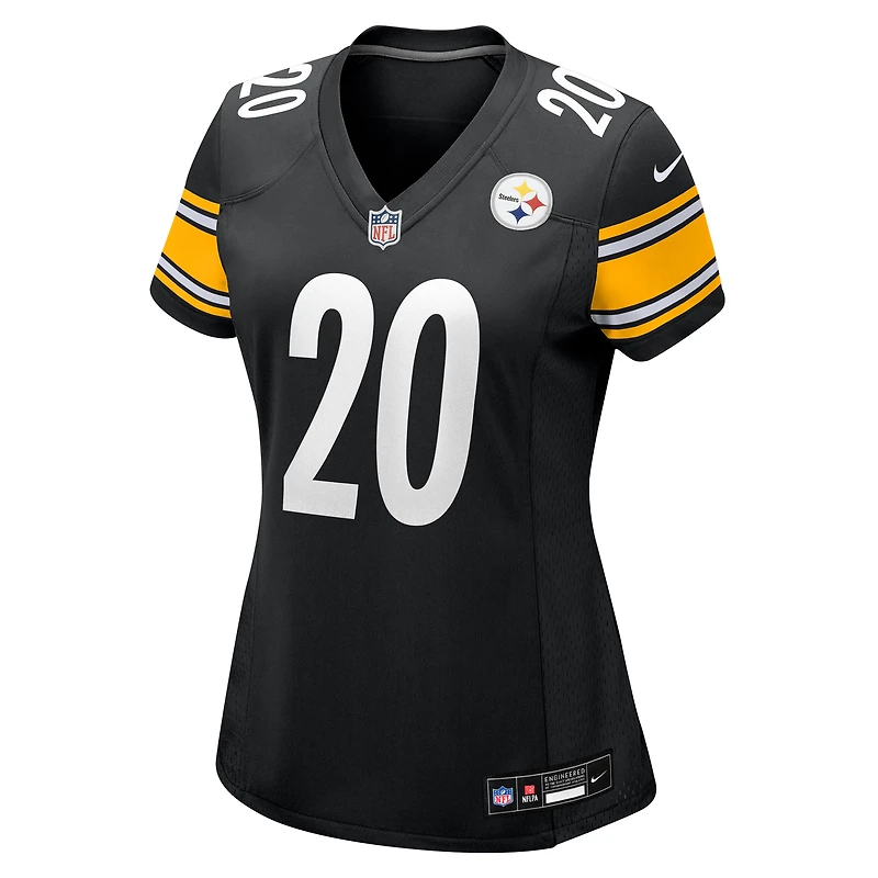 Women's Nike Kaleb Johnson  Black Pittsburgh Steelers Team Game Jersey