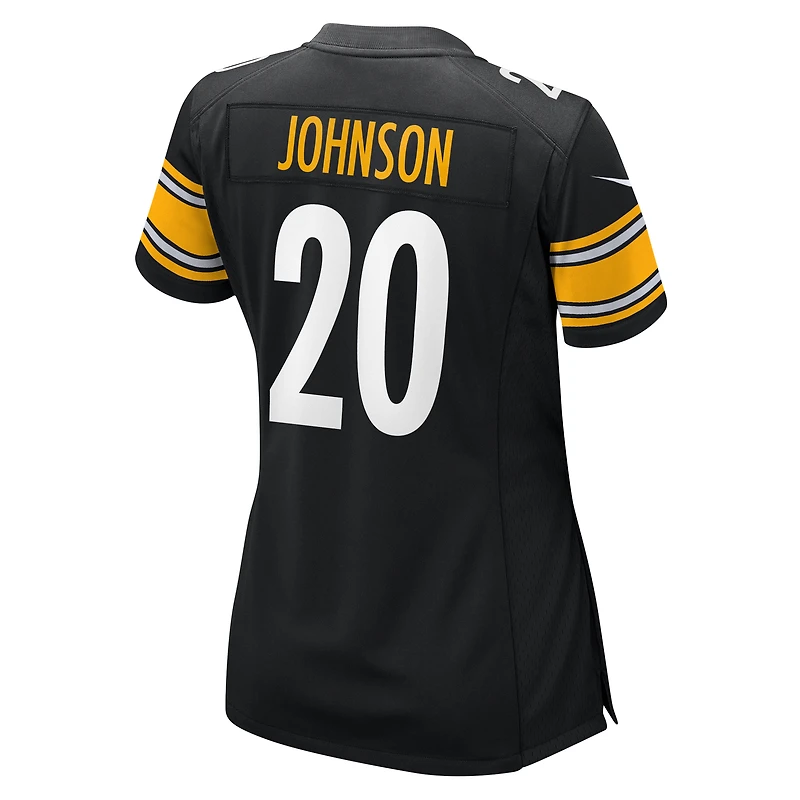 Women's Nike Kaleb Johnson  Black Pittsburgh Steelers Team Game Jersey
