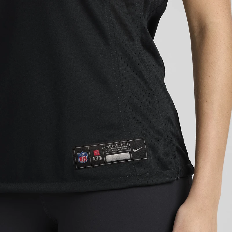 Maillot de match Nike Logan Lee noir des Pittsburgh Steelers pour femme