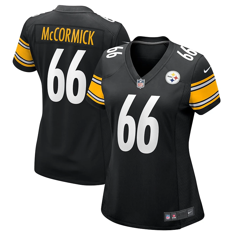 Maillot Nike Mason McCormick noir pour femme des Pittsburgh Steelers
