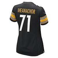 Maillot de match Nike Max Iheanachor noir pour femme, équipe des Steelers Pittsburgh