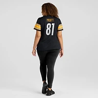 Maillot de match Nike MyCole Pruitt noir pour femme des Steelers Pittsburgh
